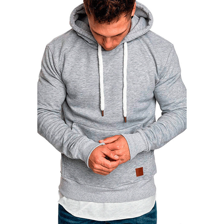 Men's hooded sweater with a fashionable cut and casual lining Lisslune