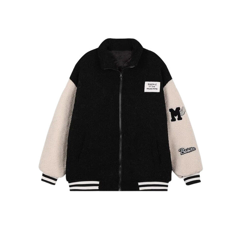 Women's fleece jacket with high collar Lisslune