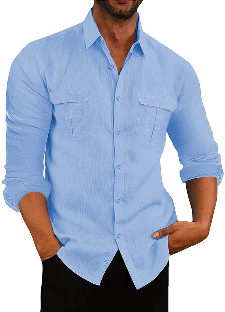 Men's shirt with two breast pockets and modern cut Lisslune