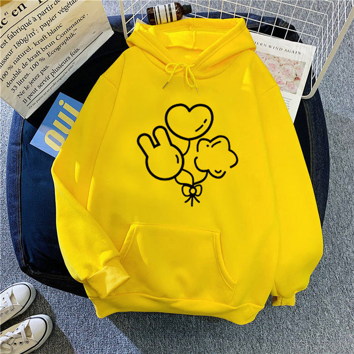 Women's hoodie with playful graphic design Lisslune