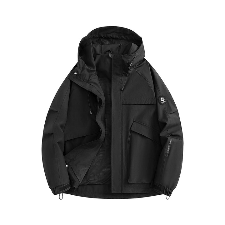 Men's Technical Outdoor Jacket with Versatile Pockets Lisslune