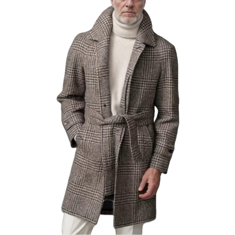 Men's classic check coat Lisslune