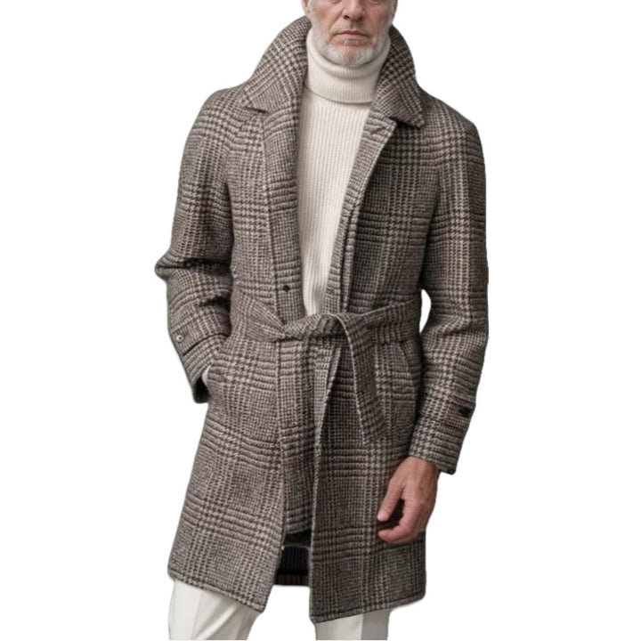 Men's classic check coat Lisslune