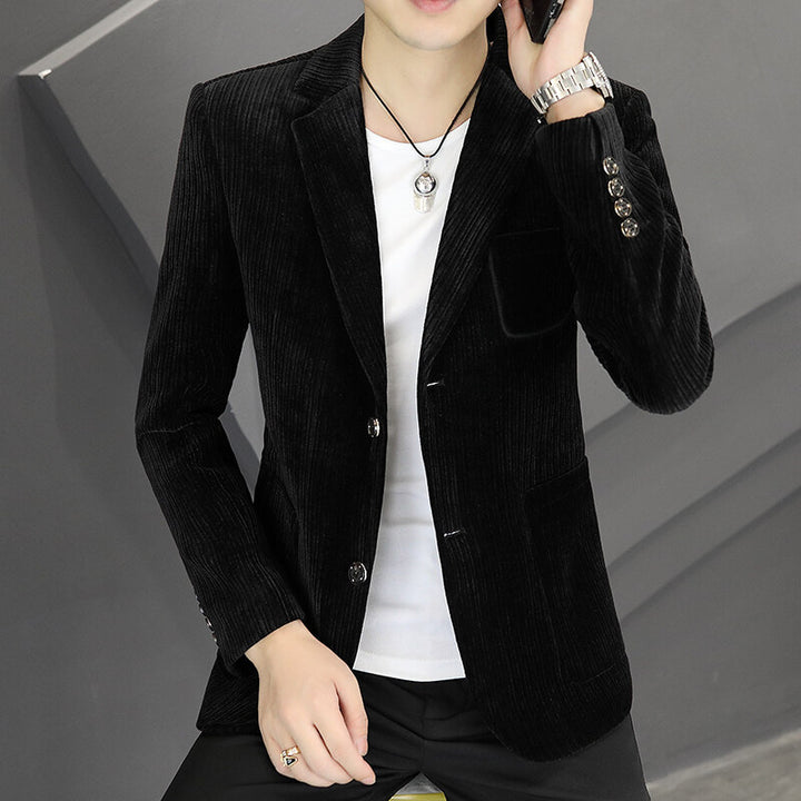 Men's fashionable cord blazer with sporty cut Lisslune