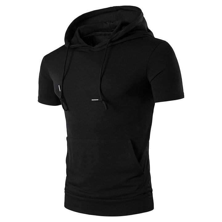 Men's Short Sleeve Hooded Top Lisslune
