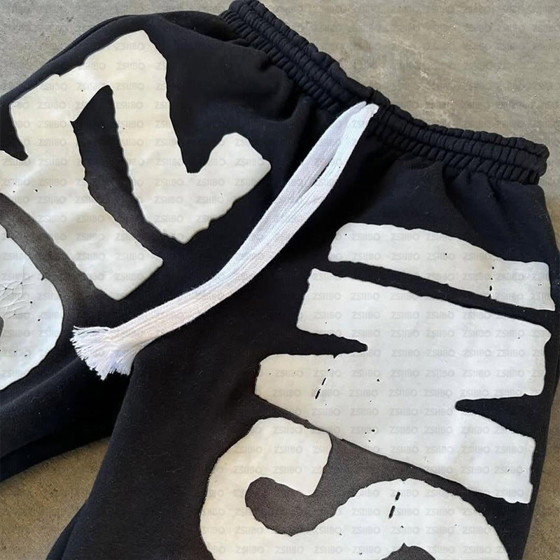 Women's sweatpants with large eye-catching logo print Lisslune