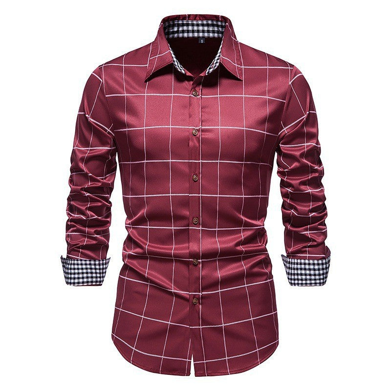 Men's High-Quality Checkered Shirt Lisslune