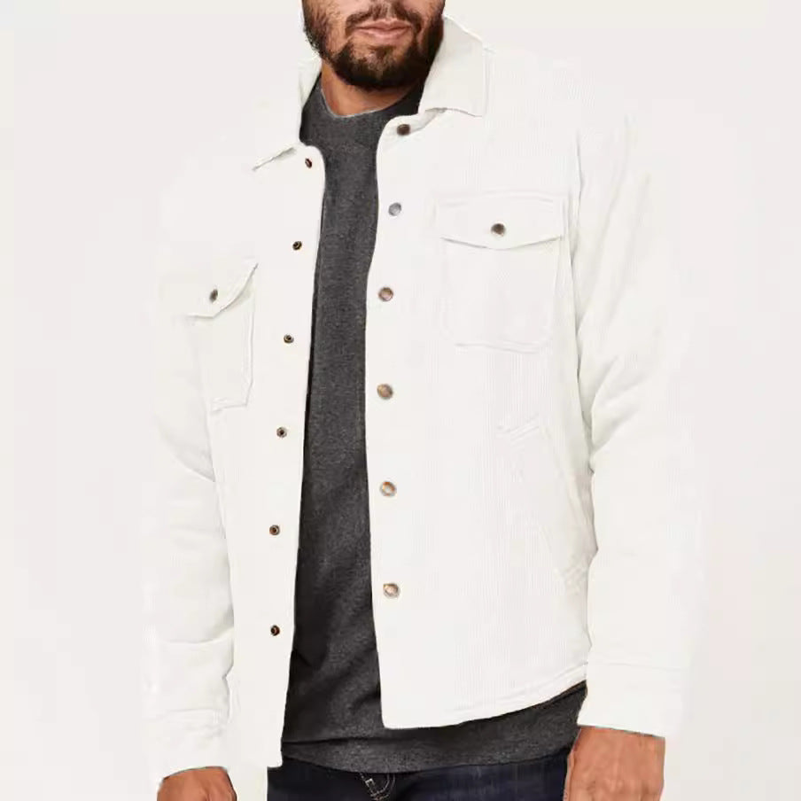 Men's cord jacket with practical pockets and stylish design Lisslune