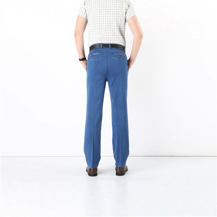 Men's classic chinos with side pockets and elastic waistband Lisslune