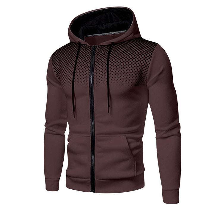Men's sporty hoodie with innovative structure and practical zip pockets Lisslune