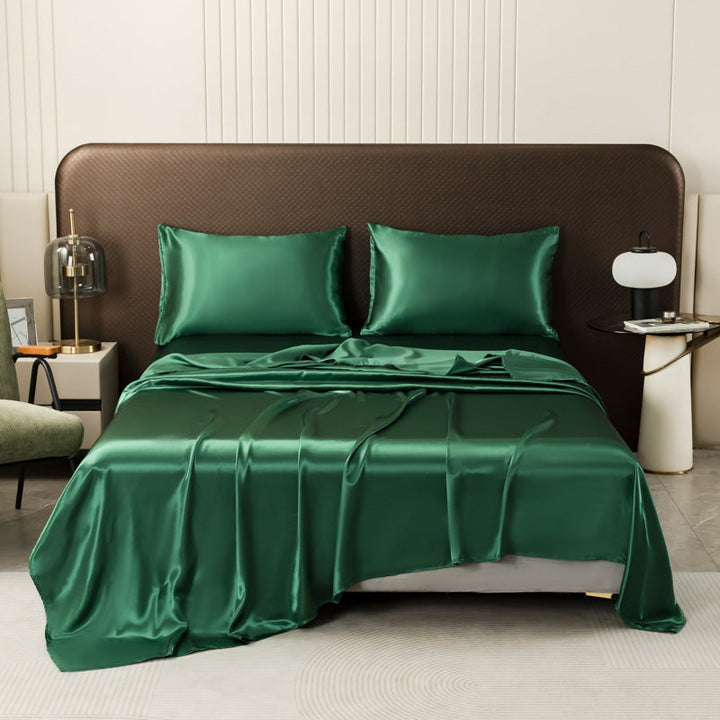 Lisslune | Cooling Silky Satin Bed Sheet