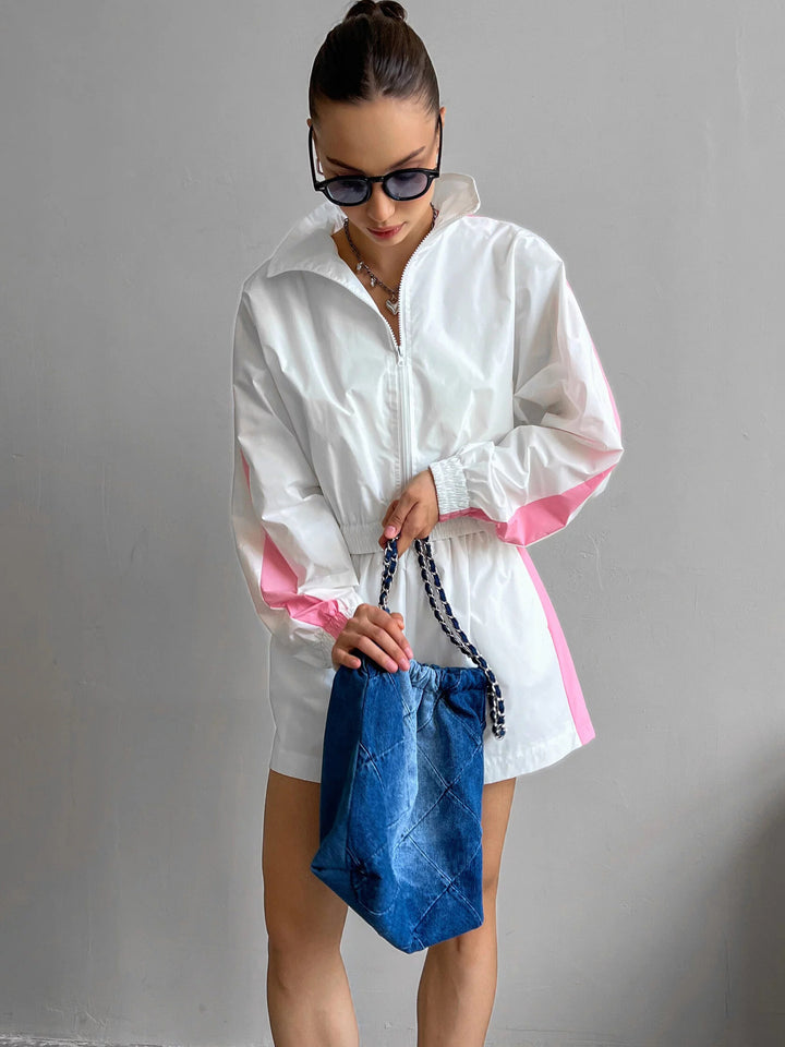 Women's Sporty Short Jacket and Shorts Set Lisslune