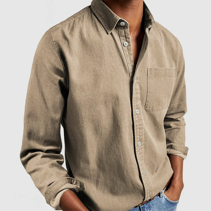 Men's casual leisure shirt made of light cotton fabric Lisslune