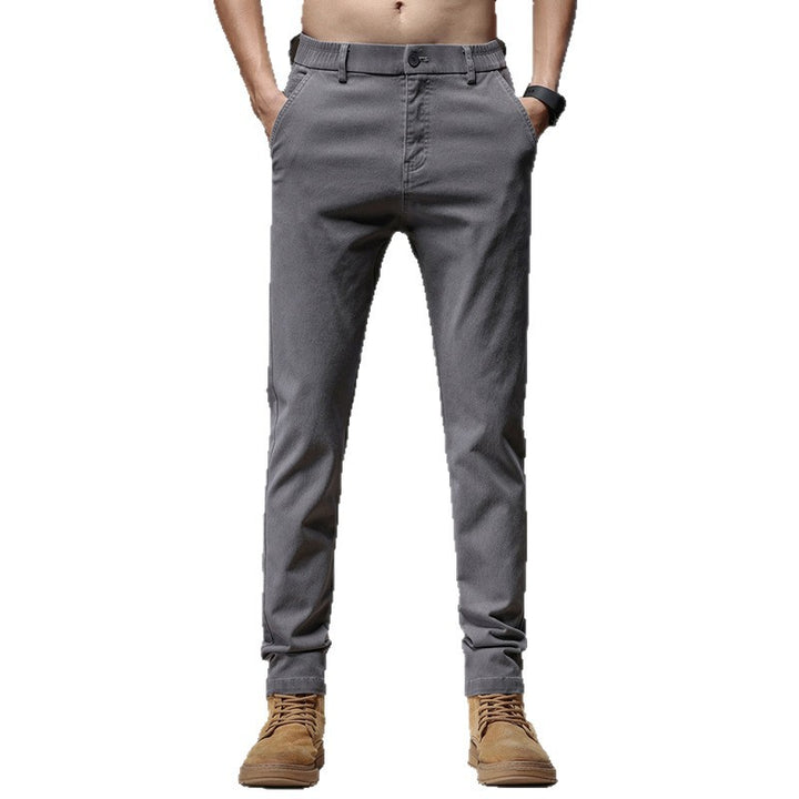 Men's Elegant Casual Trousers with Slim-Fit Cut and Practical Pockets Lisslune