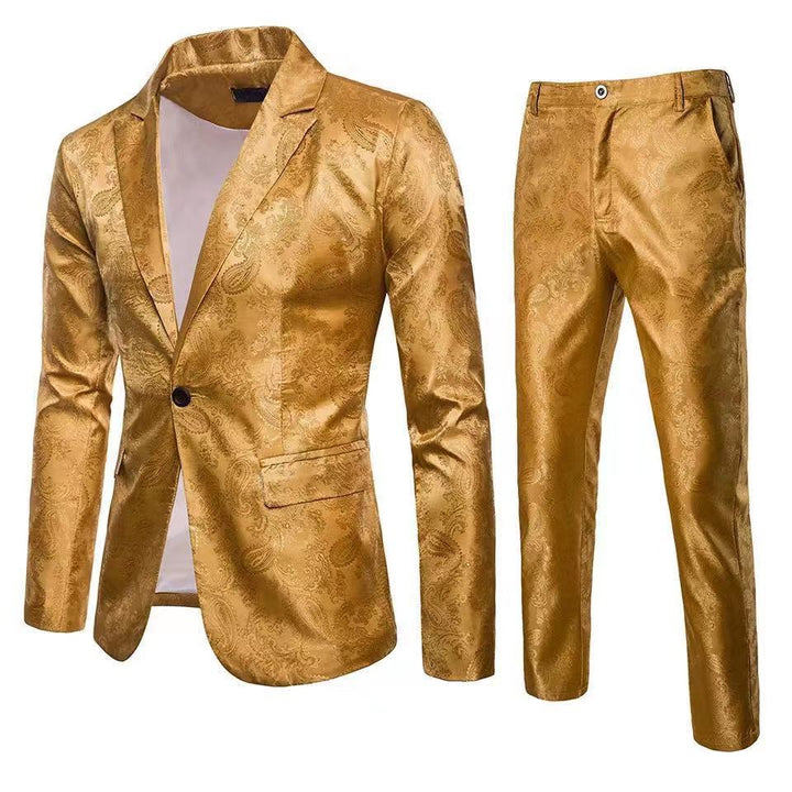Men's elegant suit set with luxurious pattern Lisslune