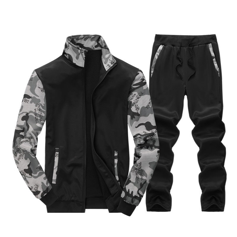 Men's Sporty Tracksuit Set with Functional Details Lisslune