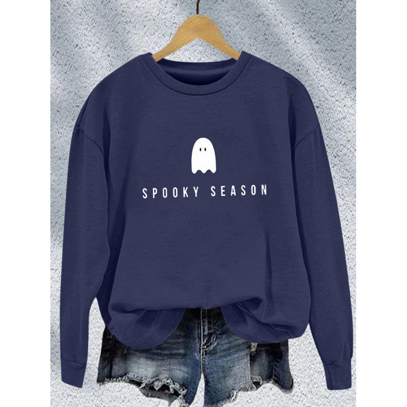 Women's sweatshirt with casual spooky design and soft inner fleece Lisslune