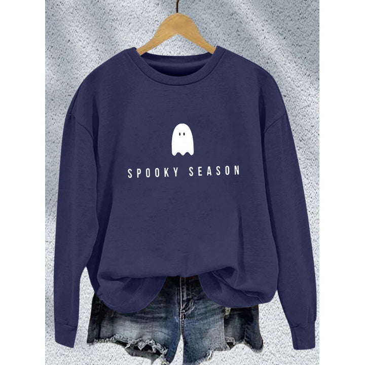 Women's sweatshirt with casual spooky design and soft inner fleece Lisslune