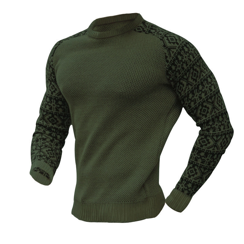 Men's knitted sweater with graphic pattern Lisslune