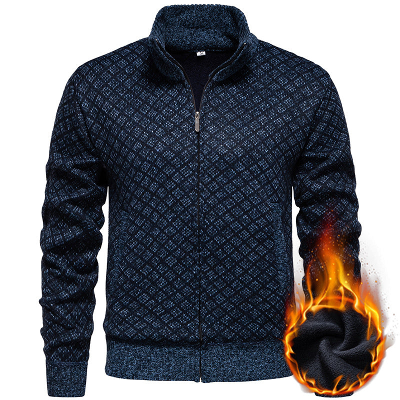 Men's sporty cardigan with modern pattern Lisslune