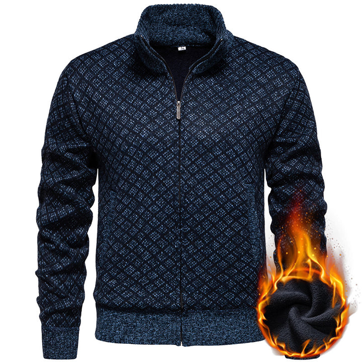 Men's sporty cardigan with modern pattern Lisslune