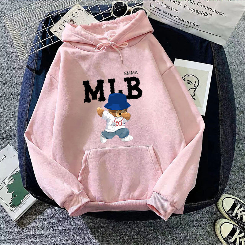 Women's hoodie with creative animal and script design Lisslune