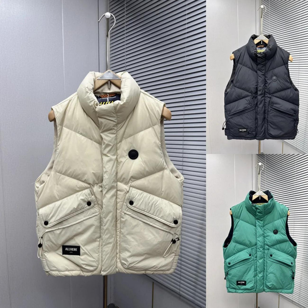 Men's Insulated Quilted Vest with Practical Pockets Lisslune