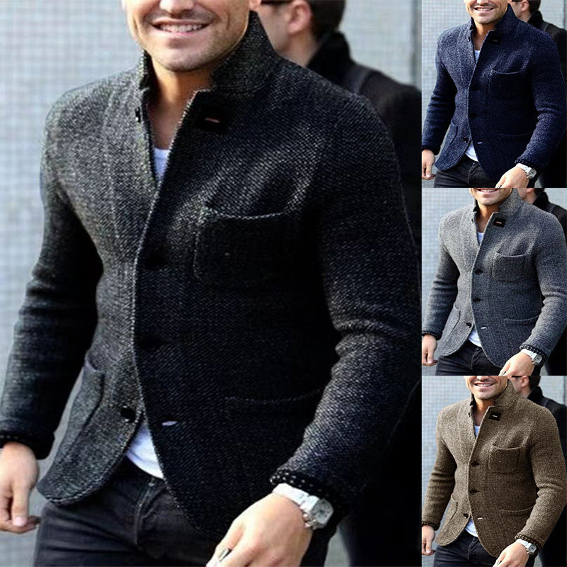 Men's Casual Chic Knit Blazer Lisslune