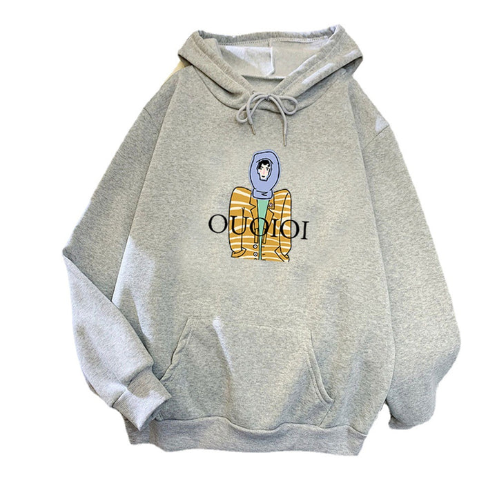 Ladies hoodie with unique cartoon design Lisslune