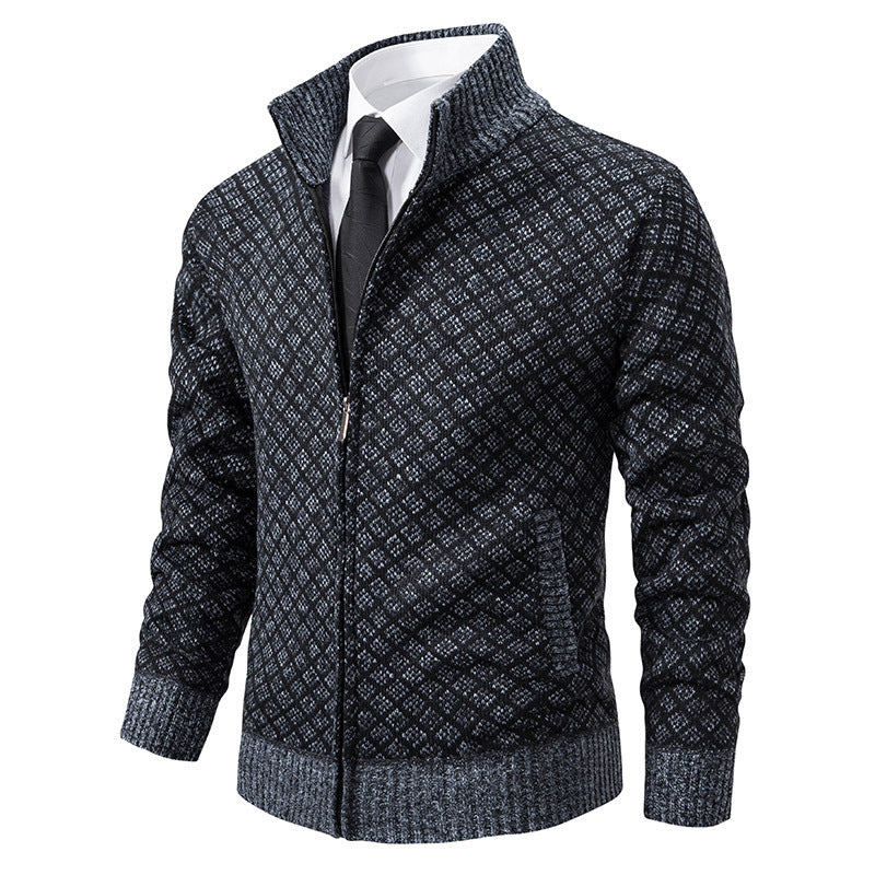 Men's stylish cardigan with high-quality zipper Lisslune