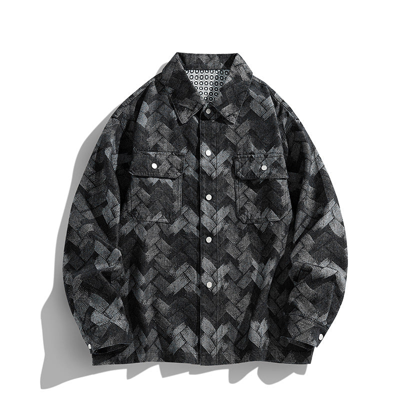 Men's Casual Denim Jacket Lisslune