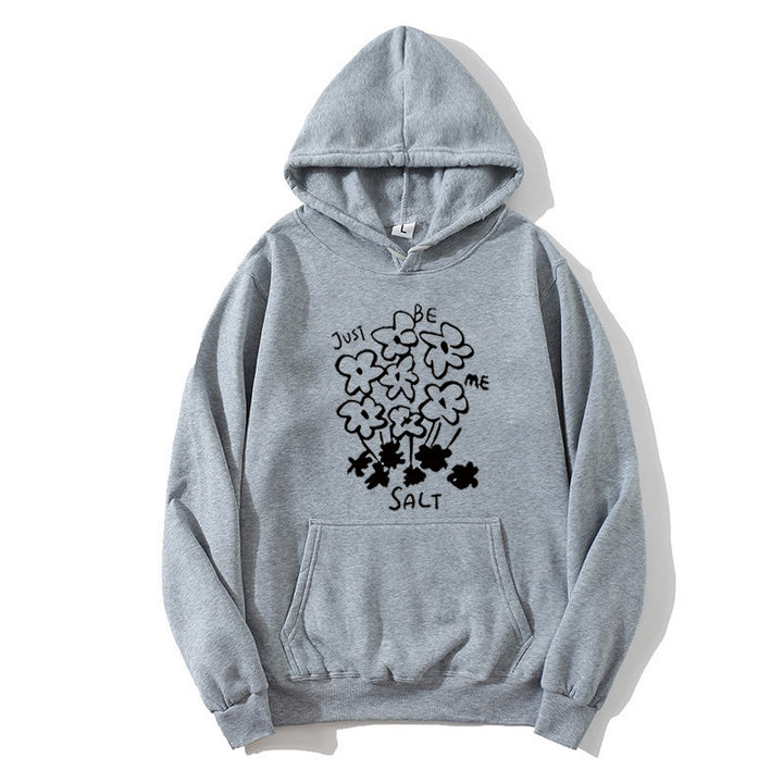 Women's hoodie with artistic floral motif Lisslune