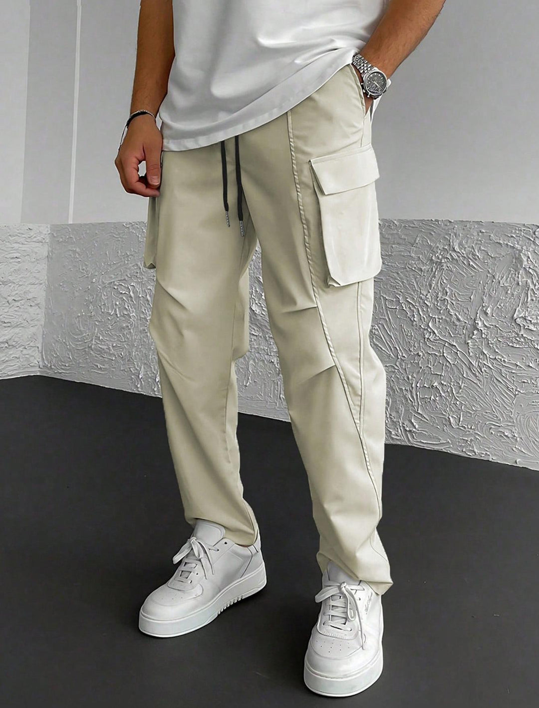 Men's Stylish Cargo Pants with Functional Pockets Lisslune