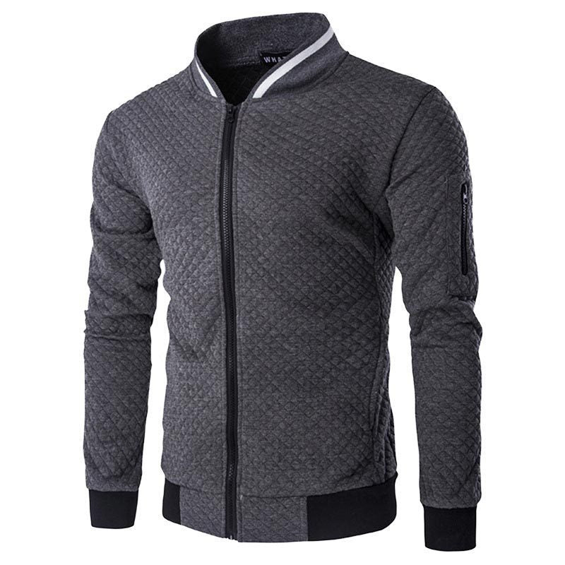 Men's sporty jacket with stand-up collar and functional zip pockets Lisslune