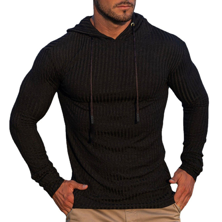 Men's hoodie with trendy rib design Lisslune