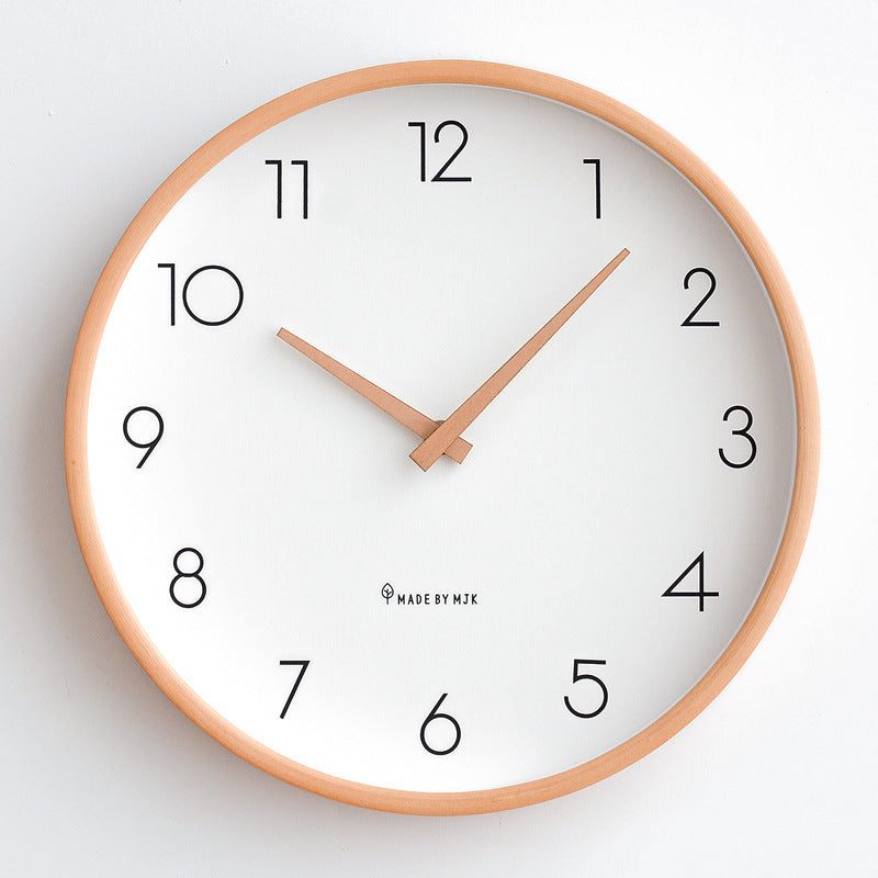 Lisslune | Nordic Minimalist Wood Silent Wall Clock
