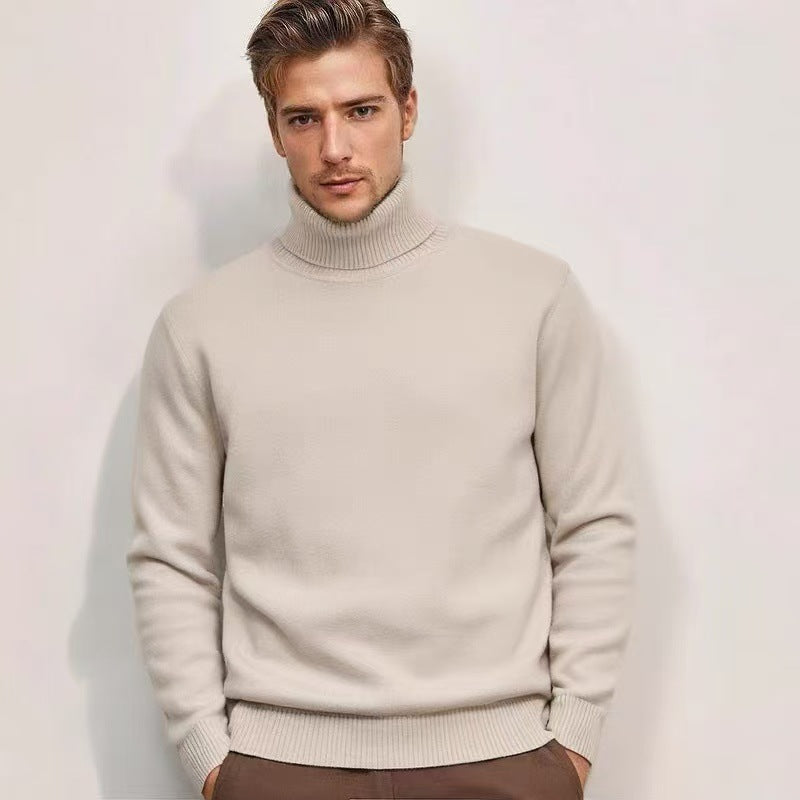 Men's turtleneck sweater made of fine knitting Lisslune