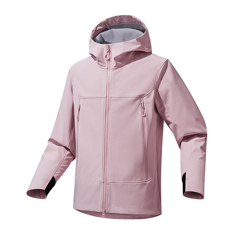 Men's technical outdoor jacket with waterproof material and adjustable hood Lisslune