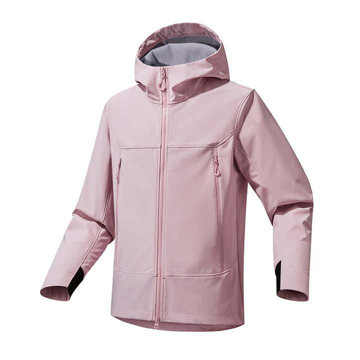 Men's technical outdoor jacket with waterproof material and adjustable hood Lisslune
