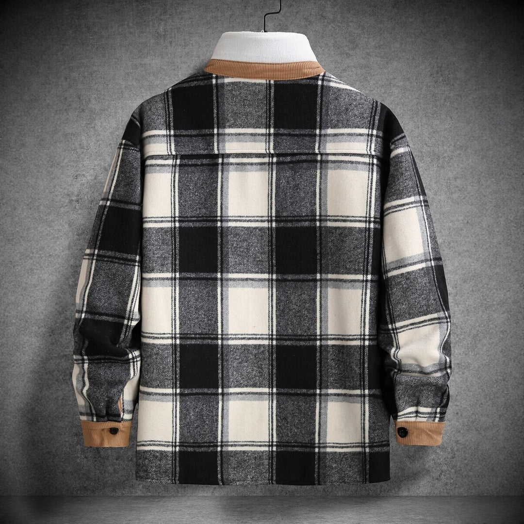 Men's Check Flannel Shirt Lisslune