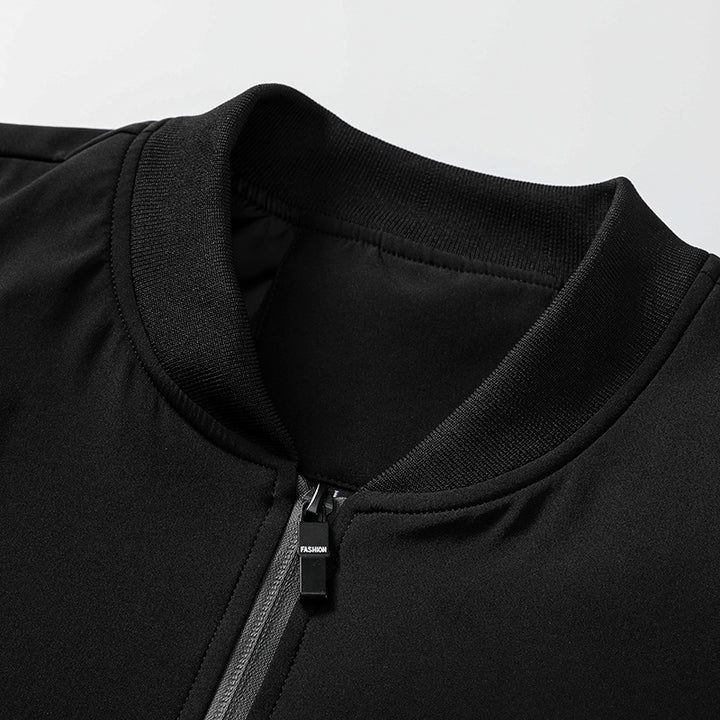Men's sporty transitional jacket with elastic cuffs and innovative pockets Lisslune