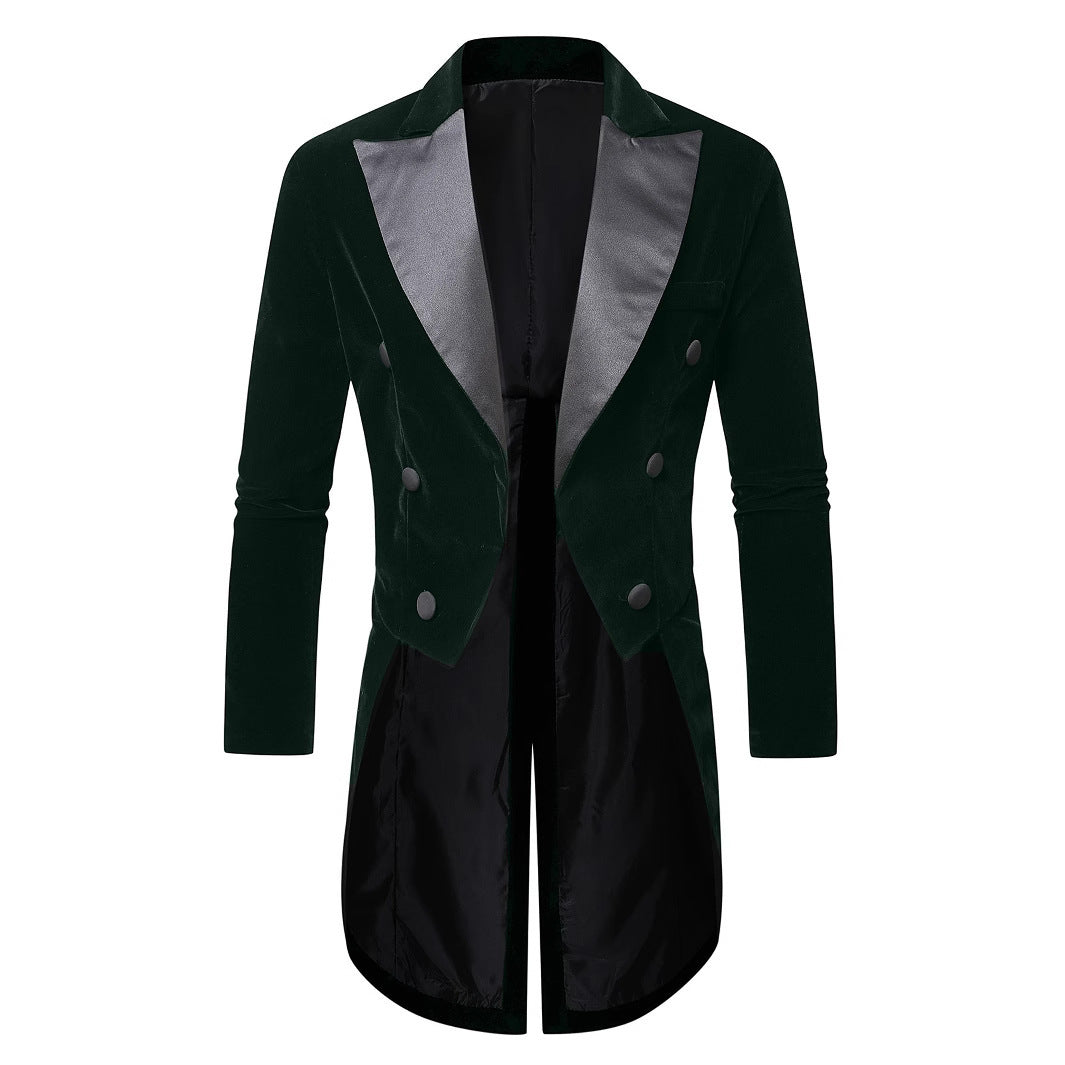 Men's elegant velvet blazer with shimmering lapels Lisslune