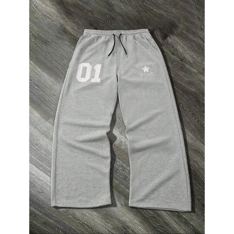Women’s sporty casual pants with elastic waistband and side pockets Lisslune