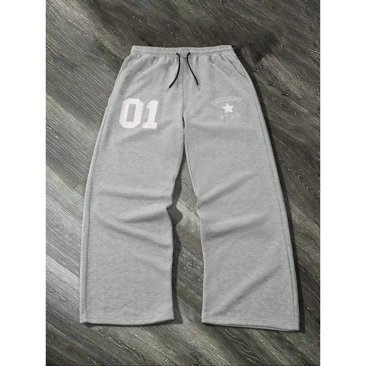 Women’s sporty casual pants with elastic waistband and side pockets Lisslune