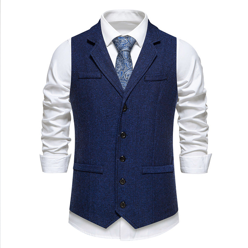 Men's elegant suit vest made of high-quality fabric Lisslune