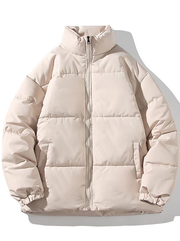 Men's insulated quilted jacket with high collar and elastic cuffs Lisslune