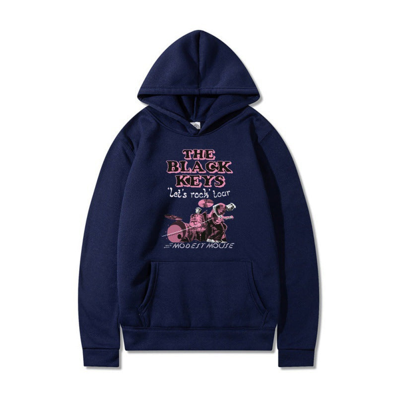 Women's hoodie with creative rock band design and comfortable fit Lisslune