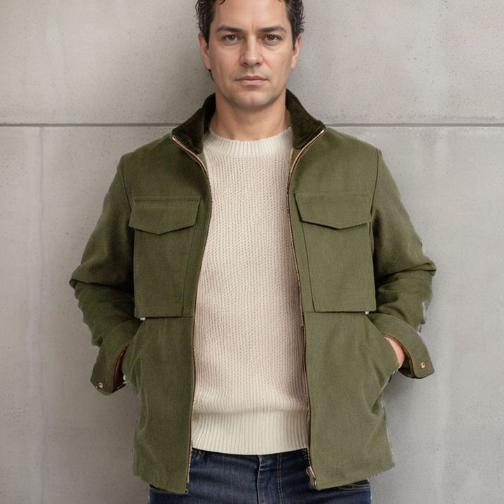 Men's utility jacket with practical pockets and modern design Lisslune