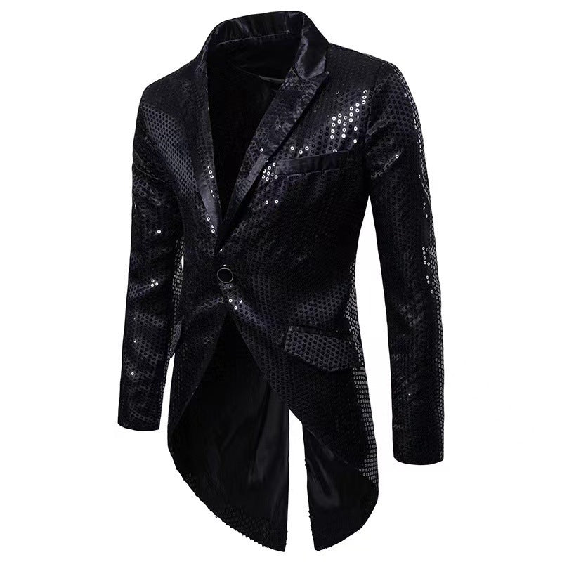Men's fashionable and shiny blazer with a stylish cut Lisslune