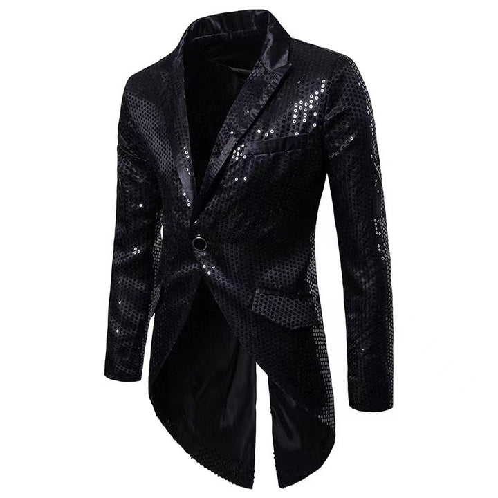 Men's fashionable and shiny blazer with a stylish cut Lisslune